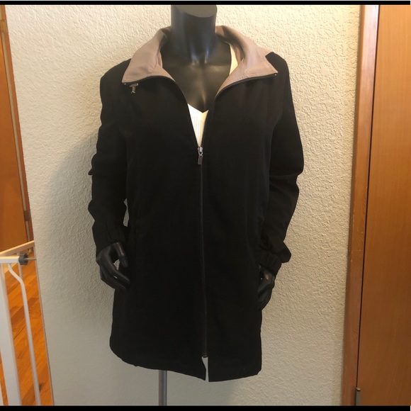 LONDON FOG HOODED TRENCH RAINCOAT - Picture 2 of 11